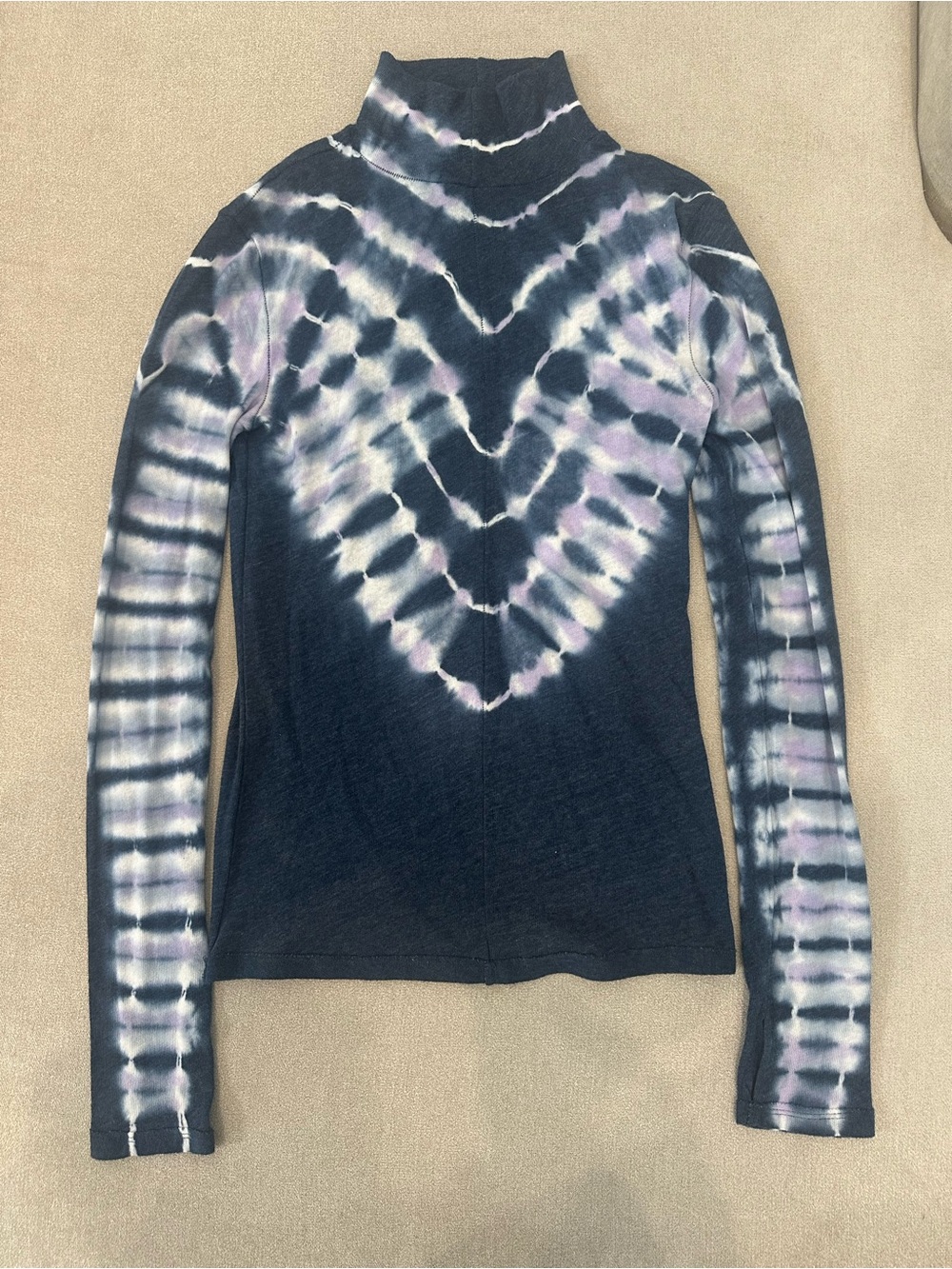 We The Free Tie-Dye Turtleneck Long Sleeve Top